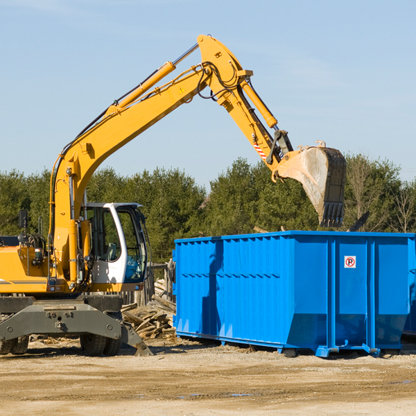 what size residential dumpster rentals are available in Cornwall